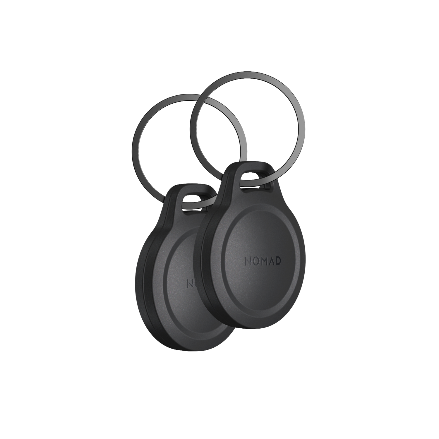 Nomad Rugged AirTag Keychain - Black - 2Pk