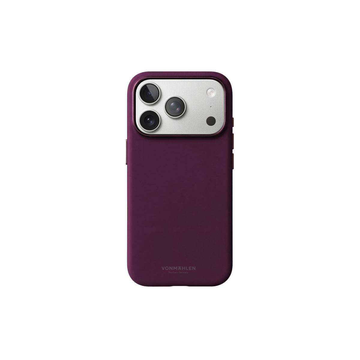 Vonmaehlen Soft Silicone Case for iPhone 18 Pro Max - Burgundy