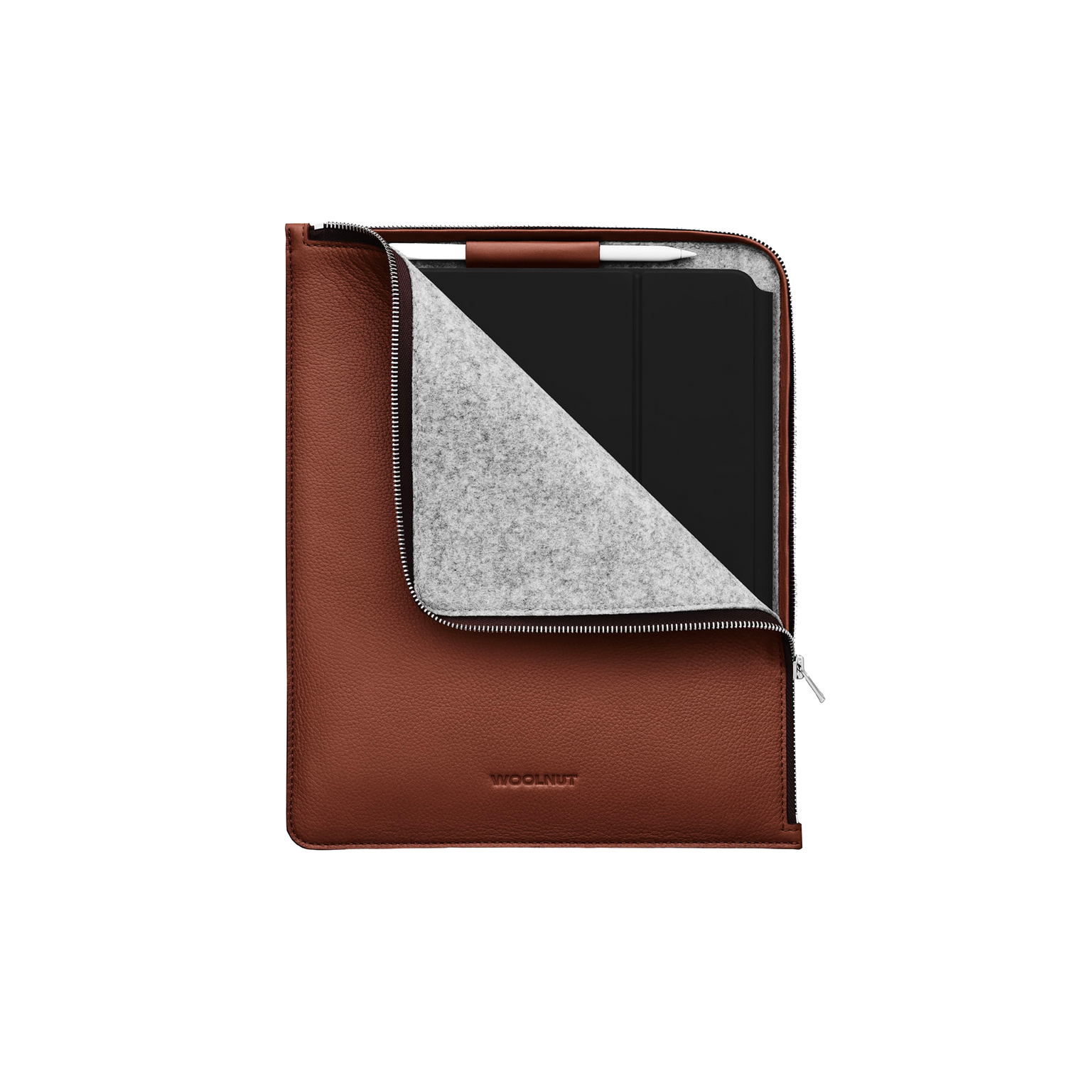 Woolnut Leather Folio for 13-inch iPad Pro & Air - Cognac
