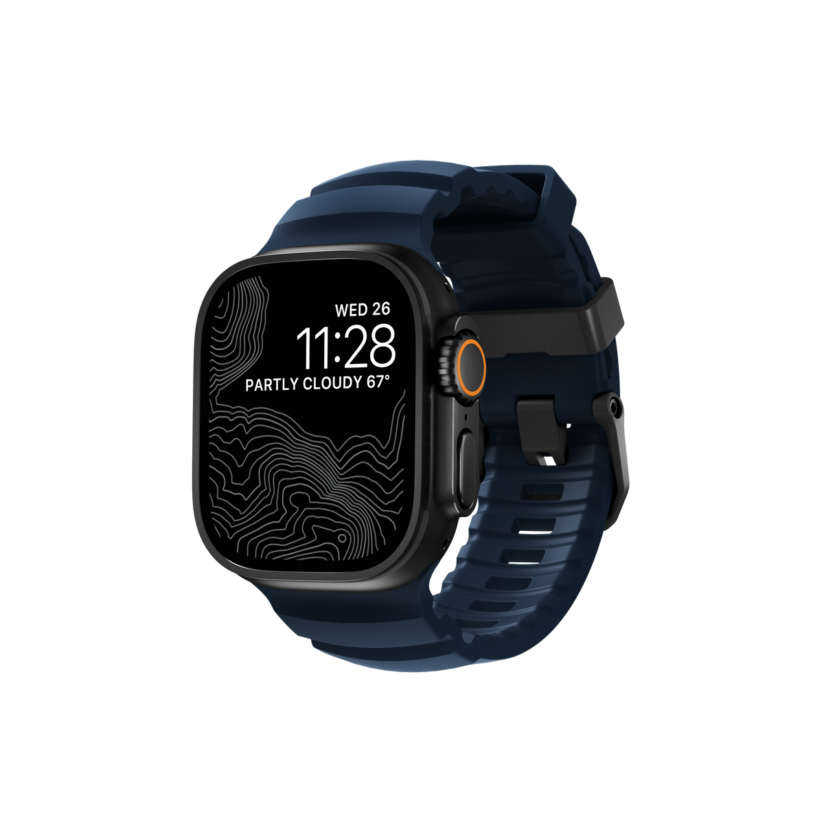 Nomad Rocky Point Band V2 - 46/49mm - Black Hardware - Atlantic Blue