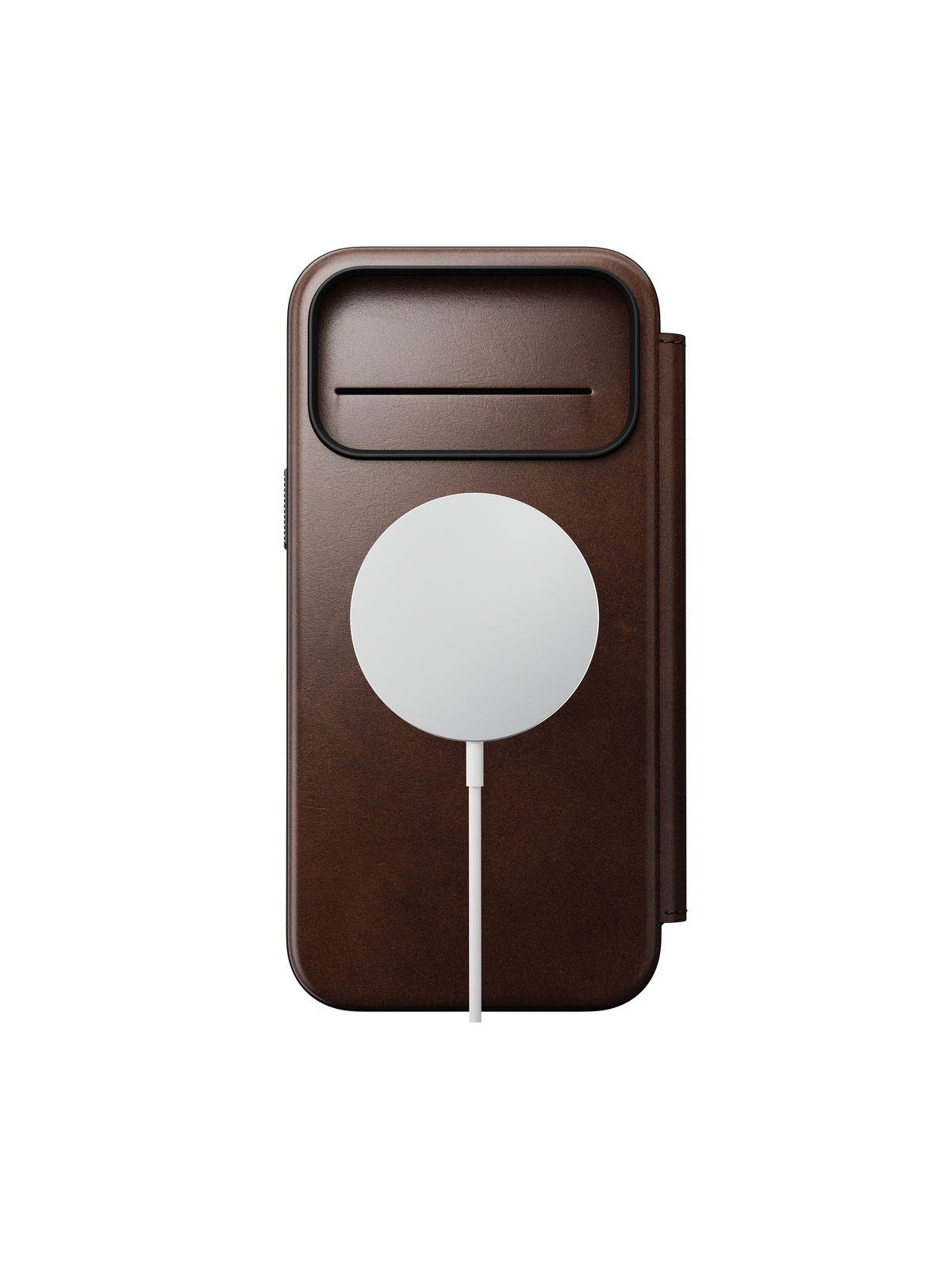 Nomad Modern Folio with Horween Leather for iPhone 18 Pro Max - Rustic Brown