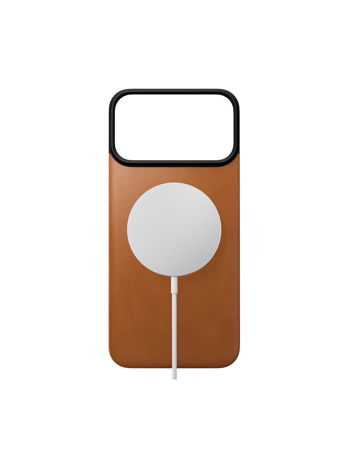 Nomad Magnetic Back with Horween Leather for iPhone 18 Pro Max - Saddle
