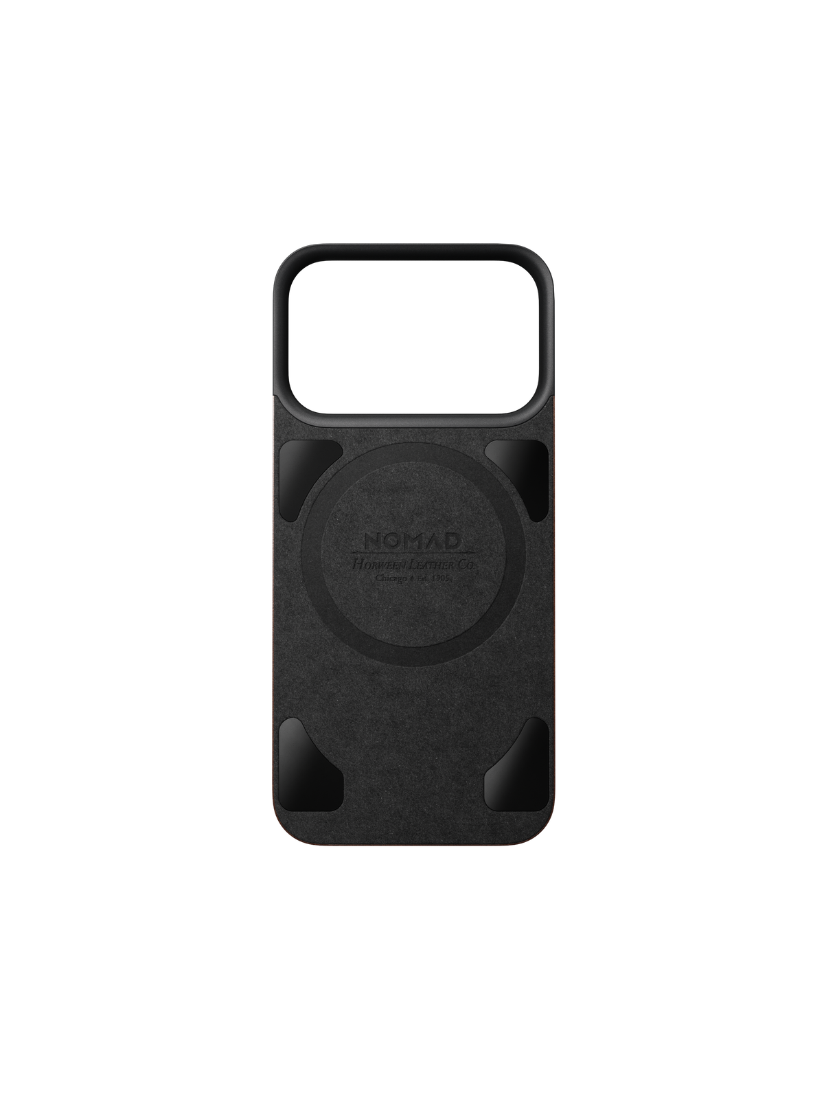 Nomad Magnetic Back with Horween Leather for iPhone 18 Pro - Rustic Brown