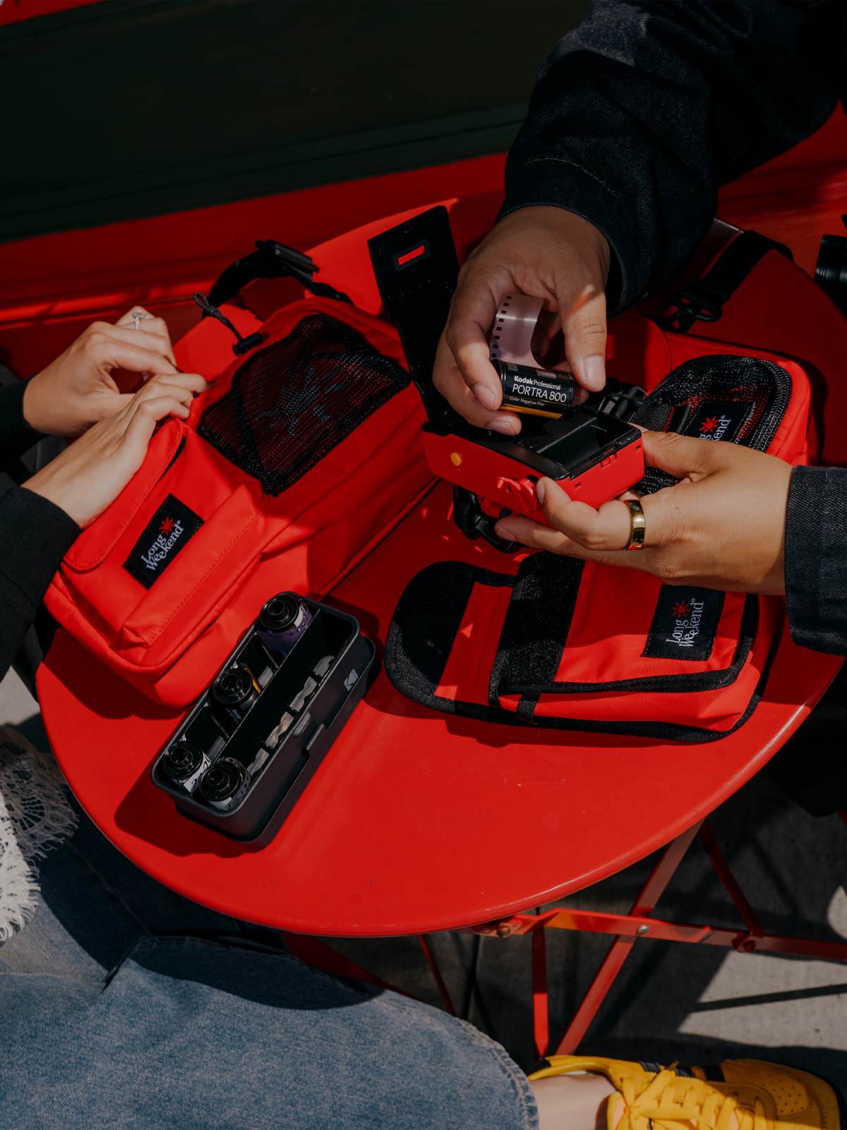 Long Weekend Camera Pouch - Red Chilli