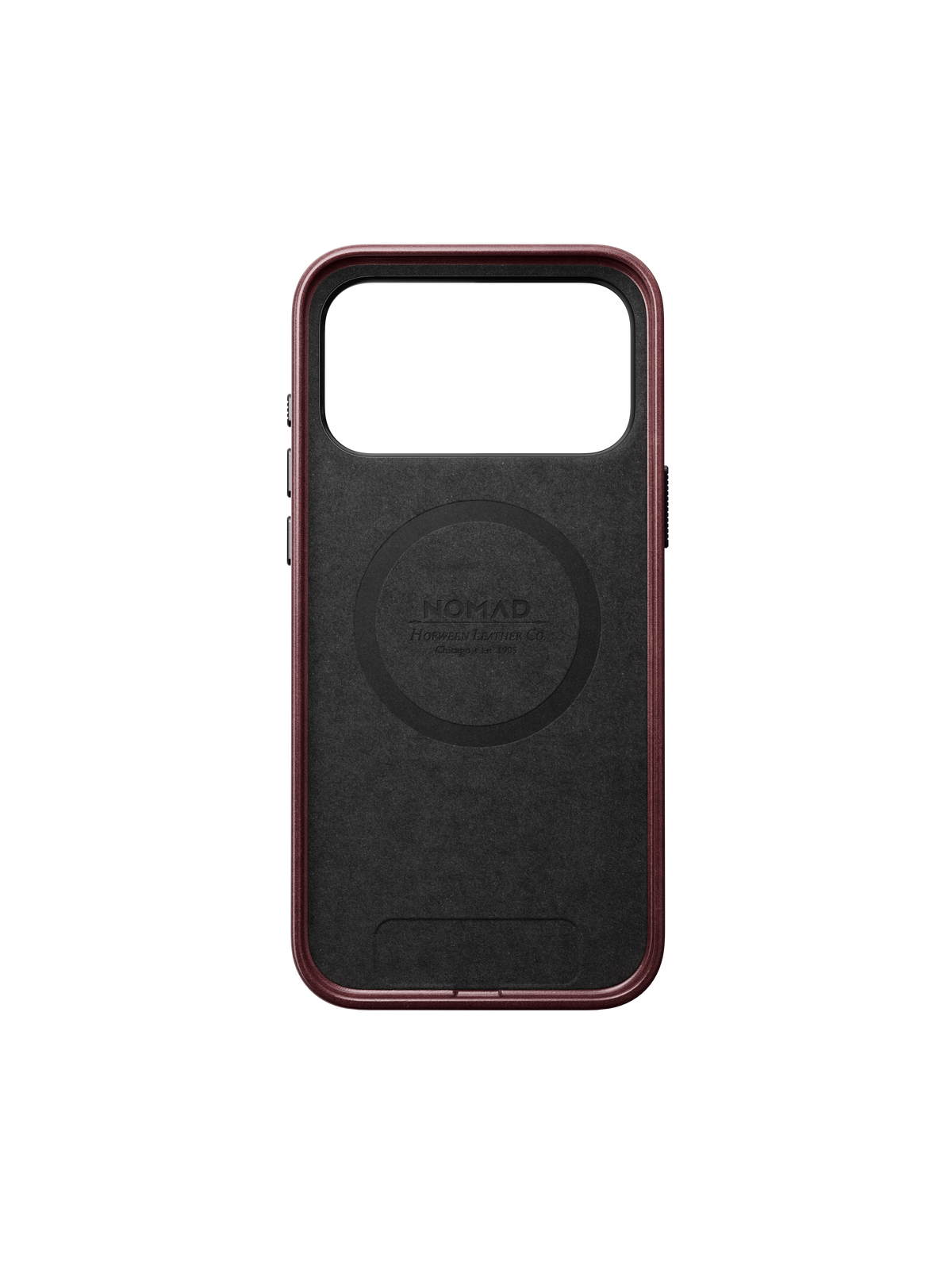 Nomad Traditional Case with Horween Leather for iPhone 18 Pro Max - Burgundy