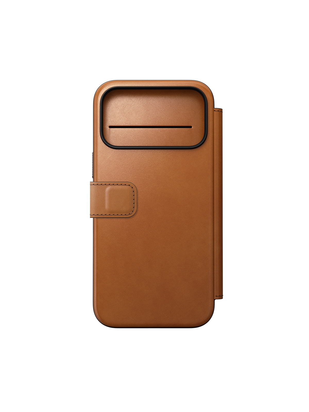 Nomad Modern Folio with Horween Leather for iPhone 18 Pro Max - Saddle