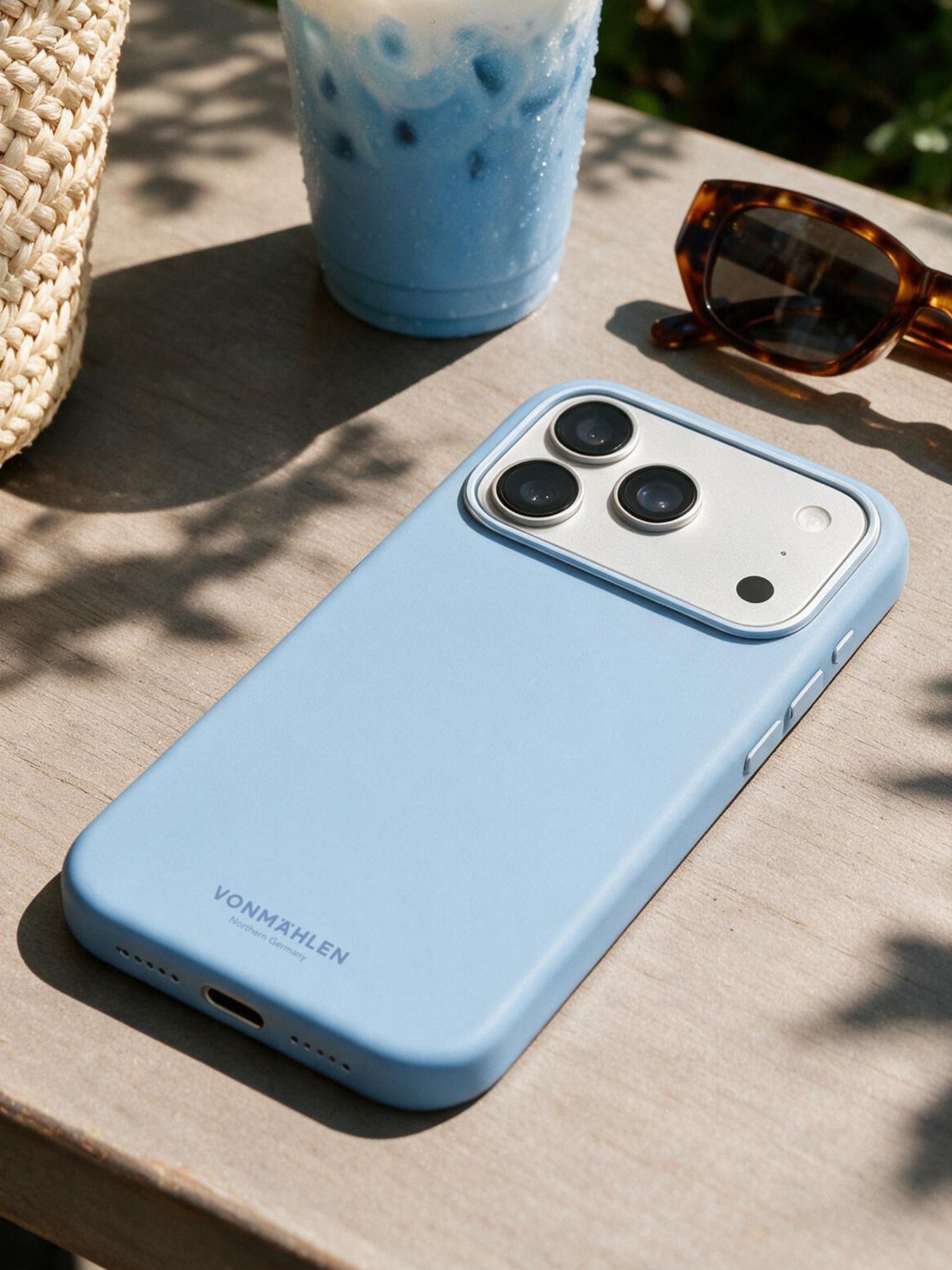 Vonmaehlen Soft Silicone Case for iPhone 18 Pro Max - Light Blue