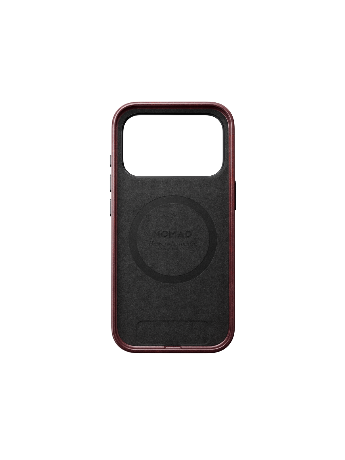 Nomad Traditional Case with Horween Leather for iPhone 18 Pro - Burgundy