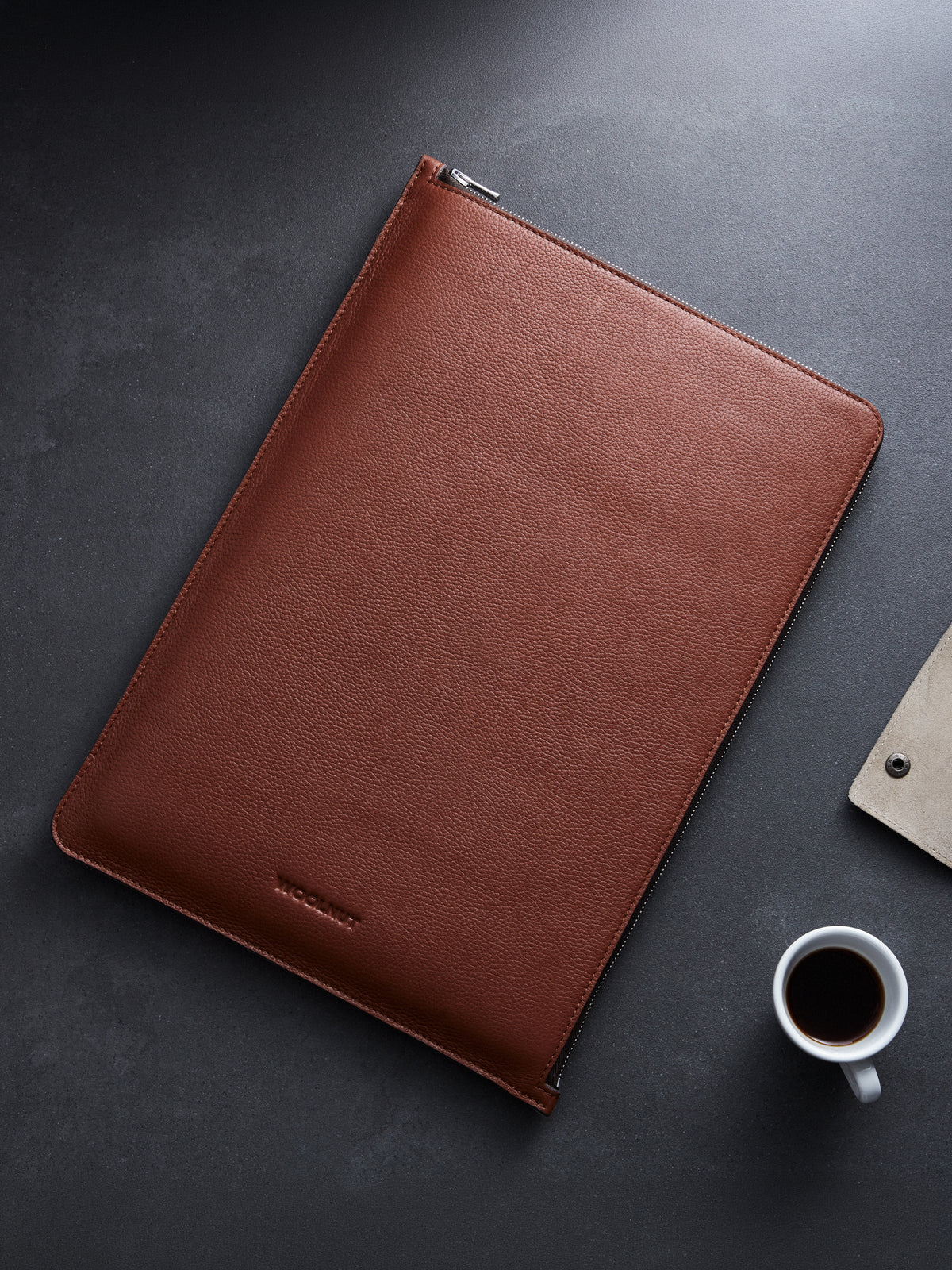 Woolnut Leather Folio for 13/14-inch MacBook - Cognac