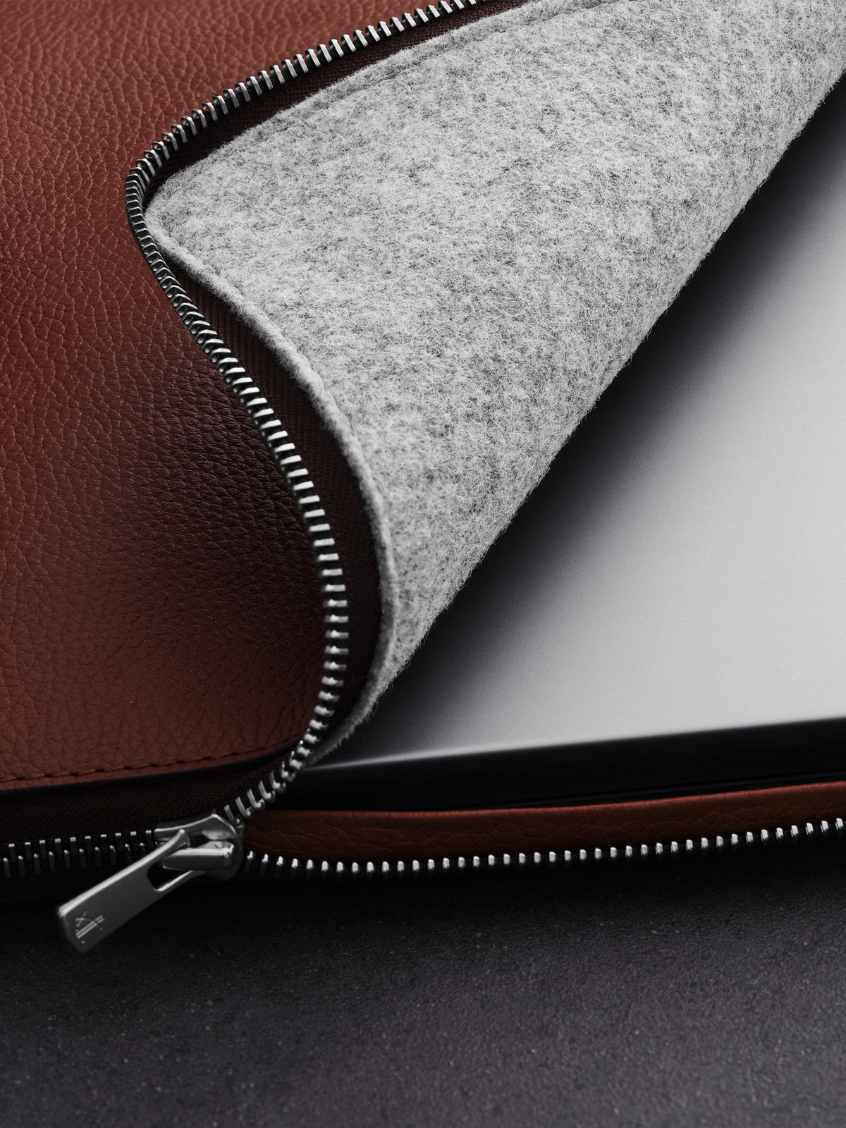 Woolnut Leather Folio for 13/14-inch MacBook - Cognac