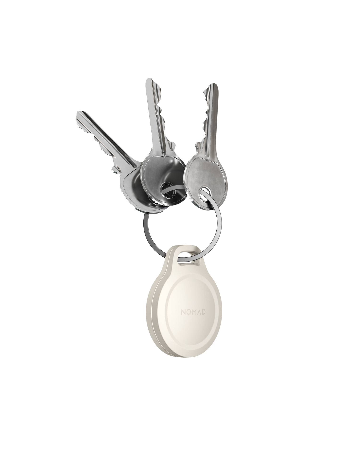 Nomad Rugged AirTag Keychain - Driftwood