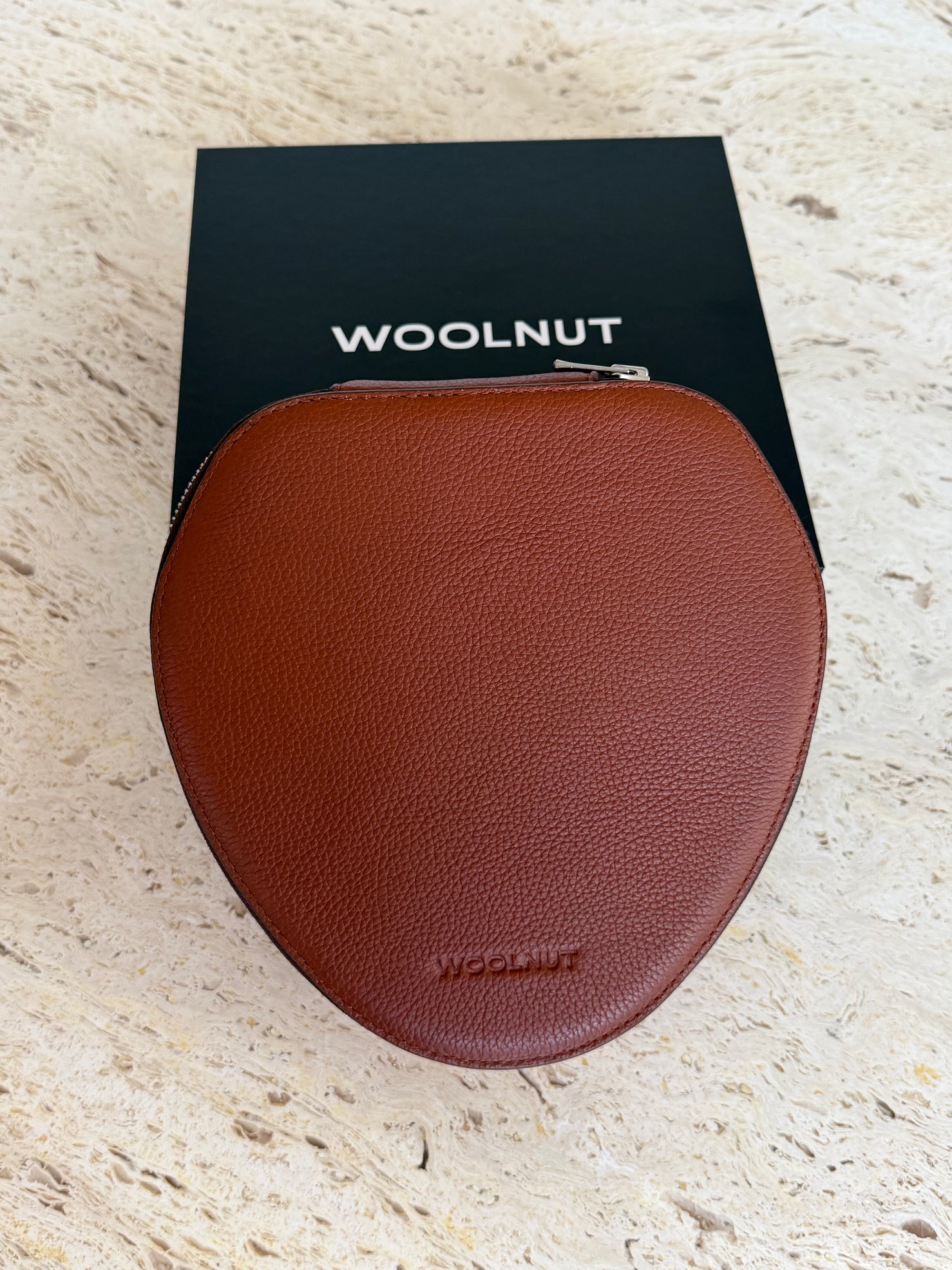 Woolnut Leather Case for AirPods Max - Cognac - Open Box