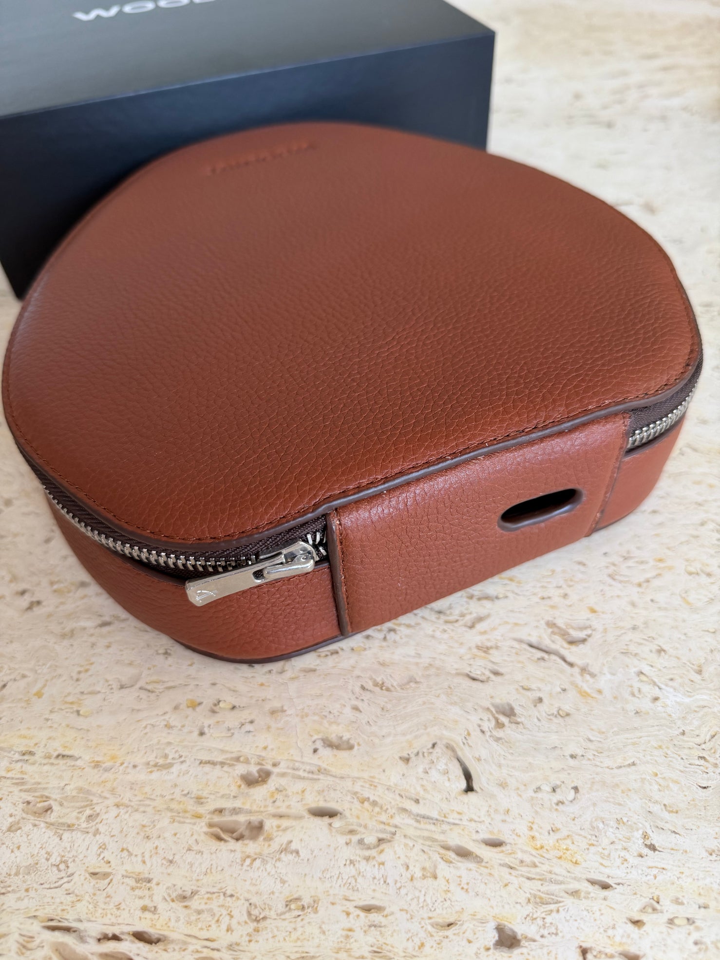 Woolnut Leather Case for AirPods Max - Cognac - Open Box