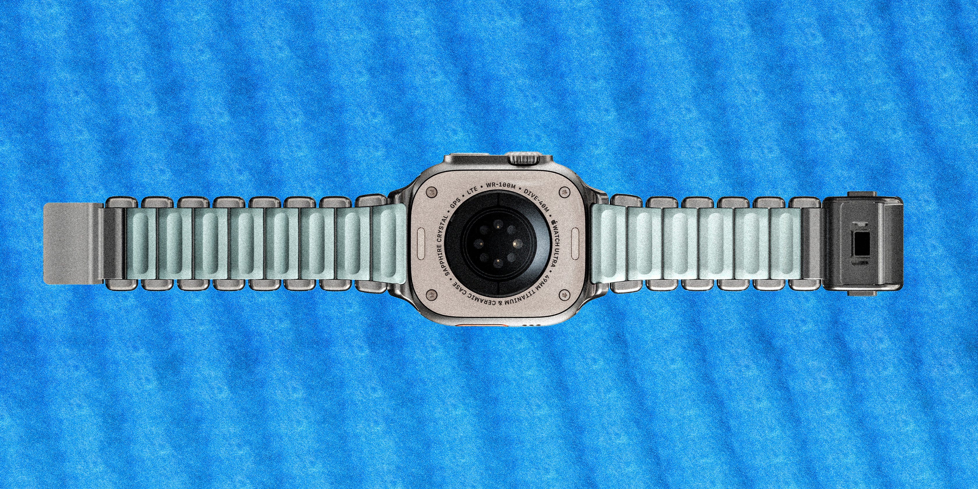 Nomad Stratos Band - Natural Titanium - Icy Blue Glow