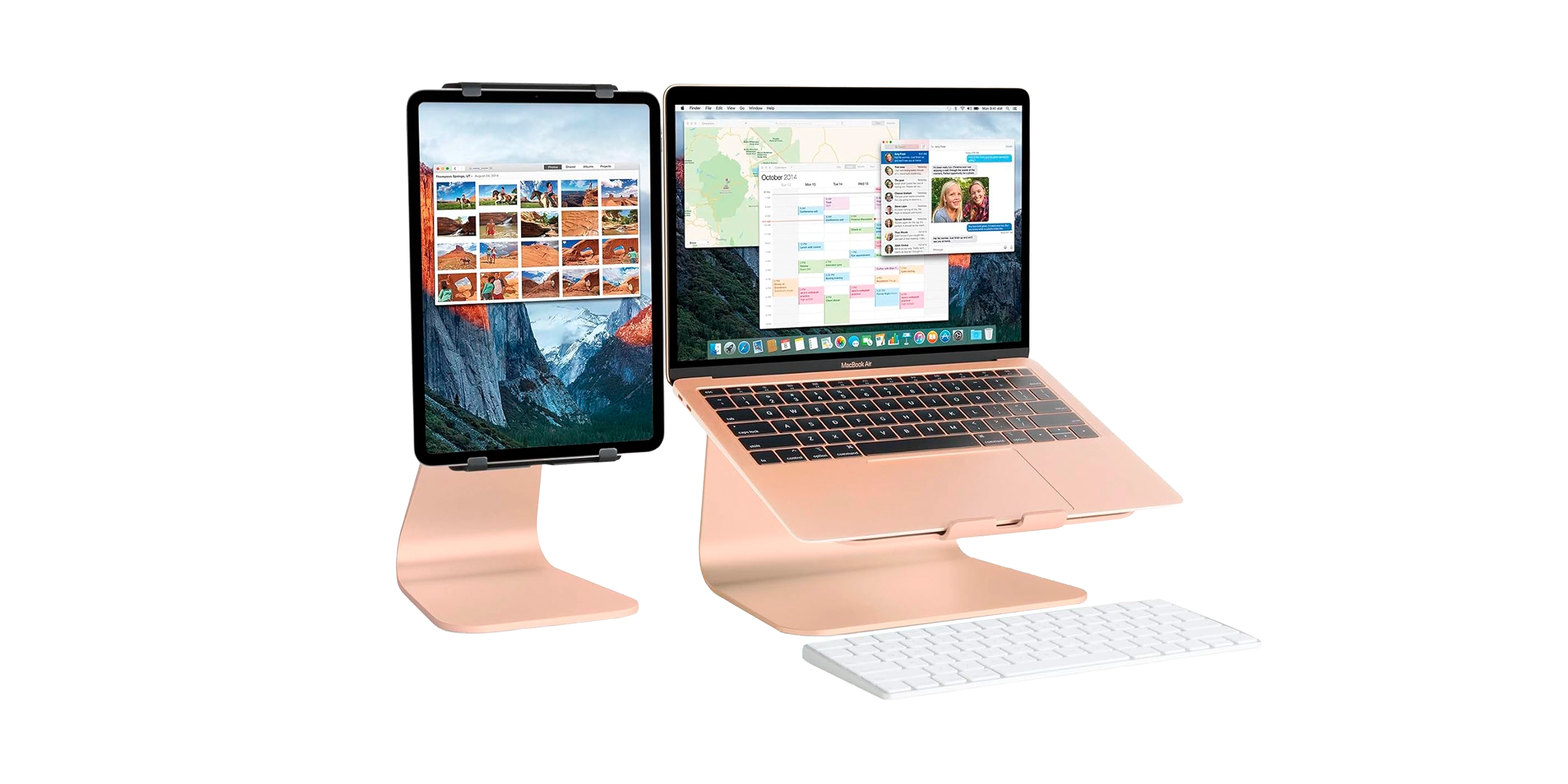 Rain Design mStand360 Laptop Stand w/ Swivel Base - Gold