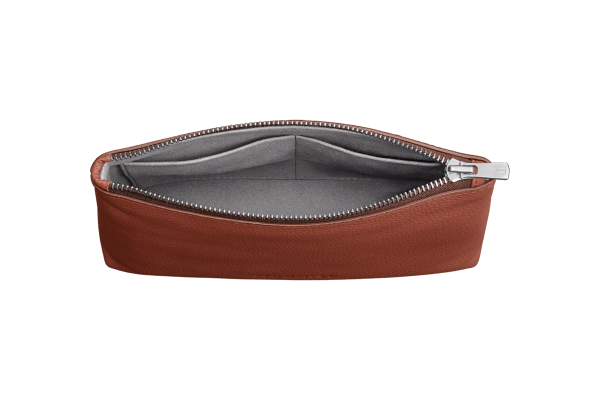 Woolnut Leather Pouch - Cognac