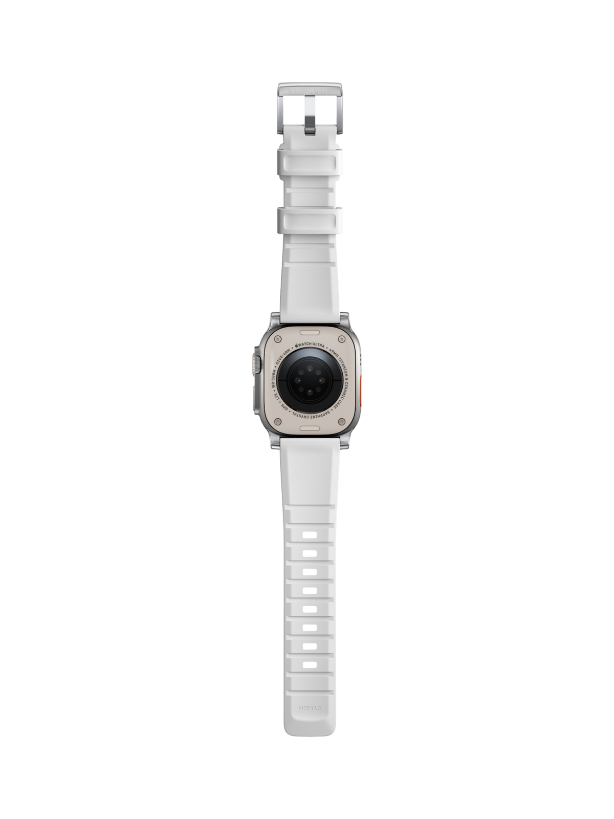 Nomad Rugged Band - 46/49mm - White - Silver Hardware - Limited Edition
