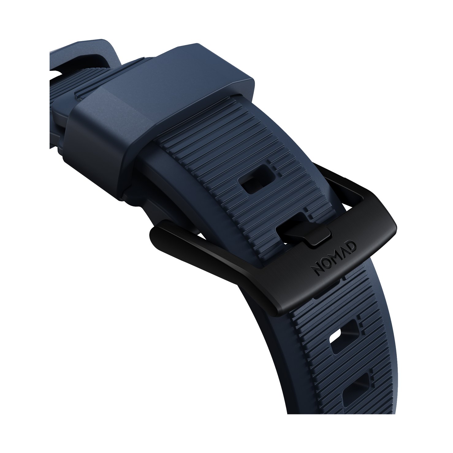 Nomad Rugged Band - 46/49mm -  Black Hardware - Atlantic Blue