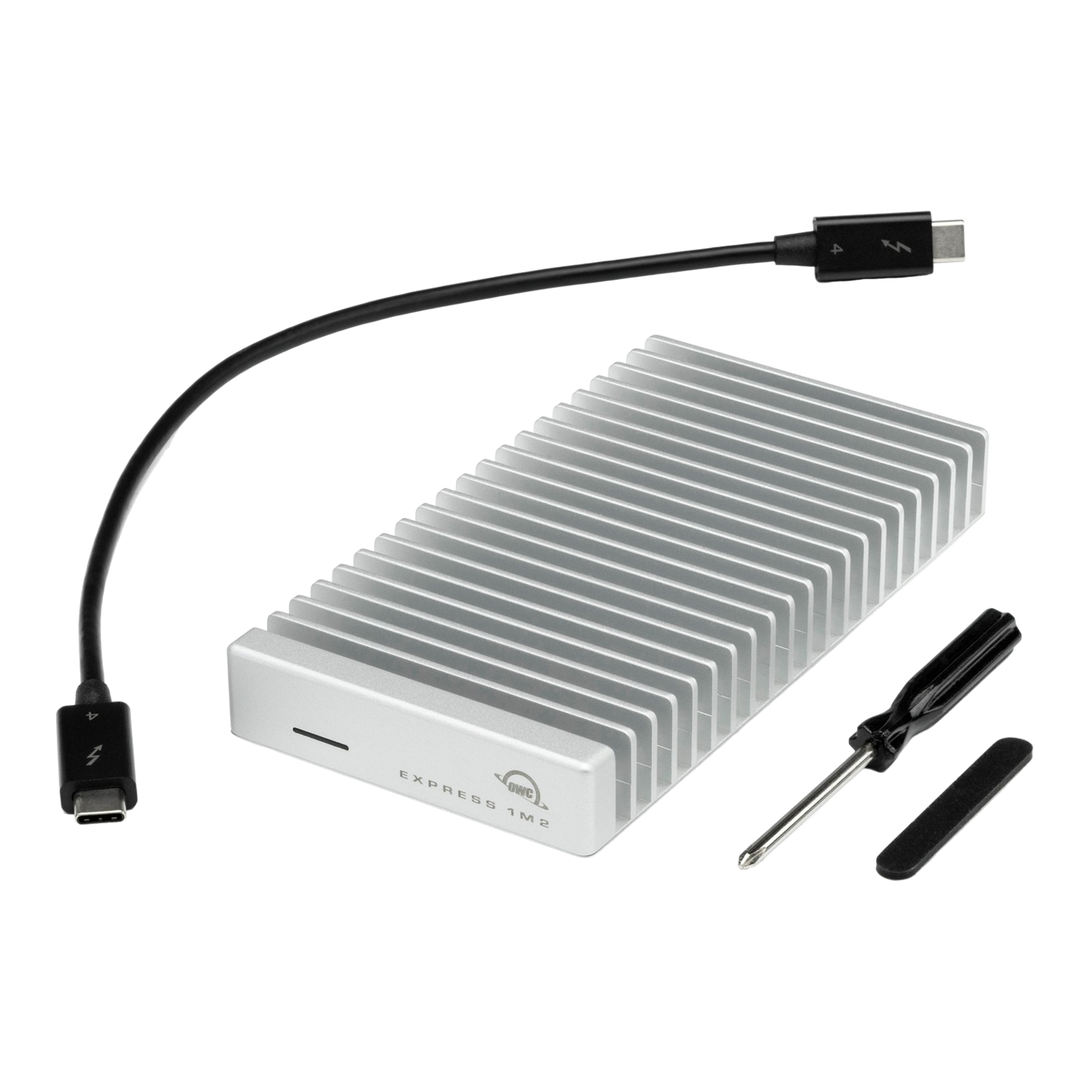 OWC Express 1M2 USB4 (40Gb/s) Bus-Powered Portable NMVe SSD Enclosure