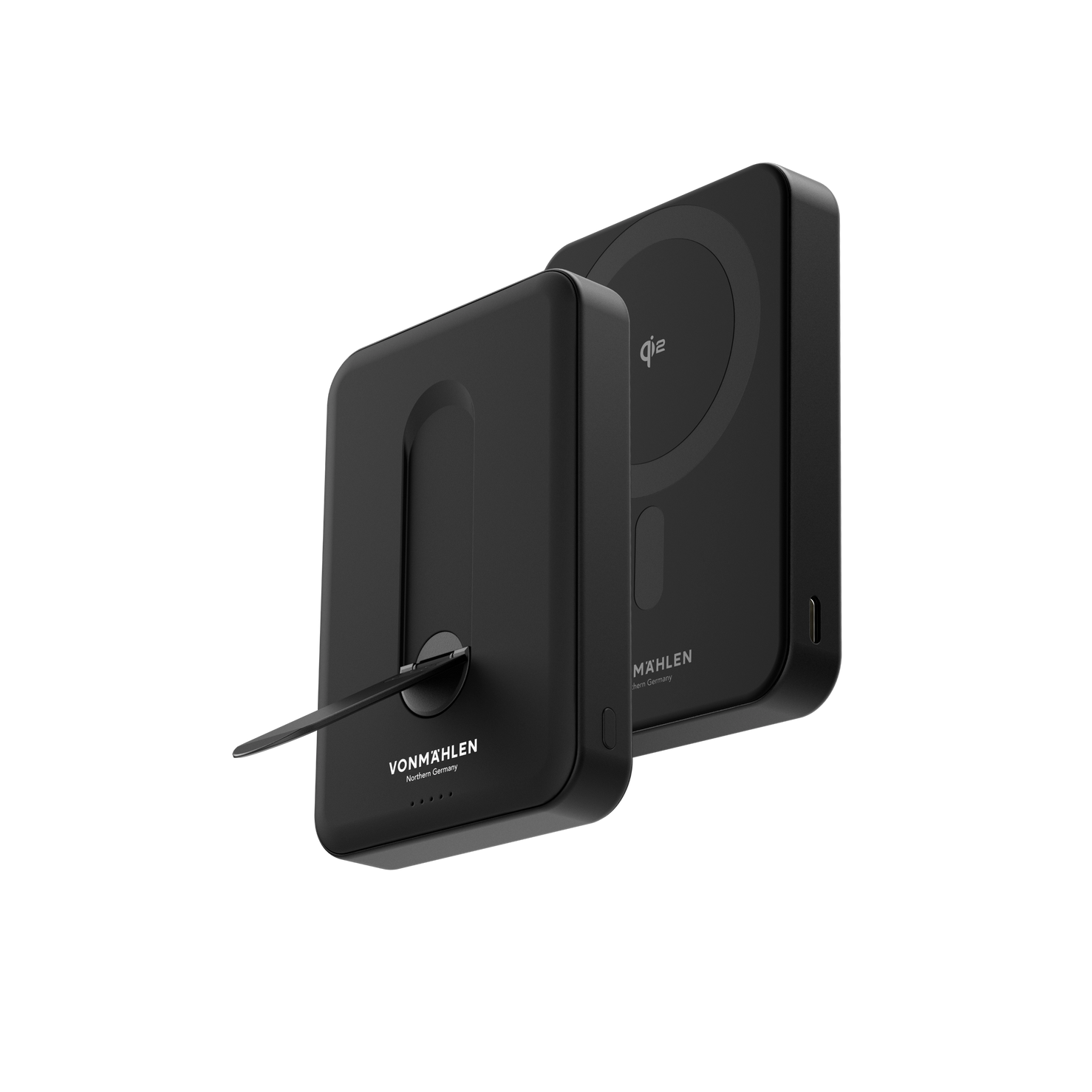 Vonmahlen Evergreen Mag 10,000 mAh 15W Power Bank with Kickstand - Black