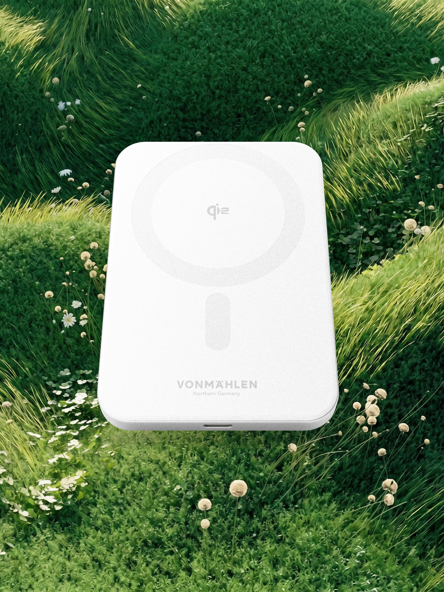 Vonmahlen Evergreen Mag 5,000 mAh 15W Power Bank - White