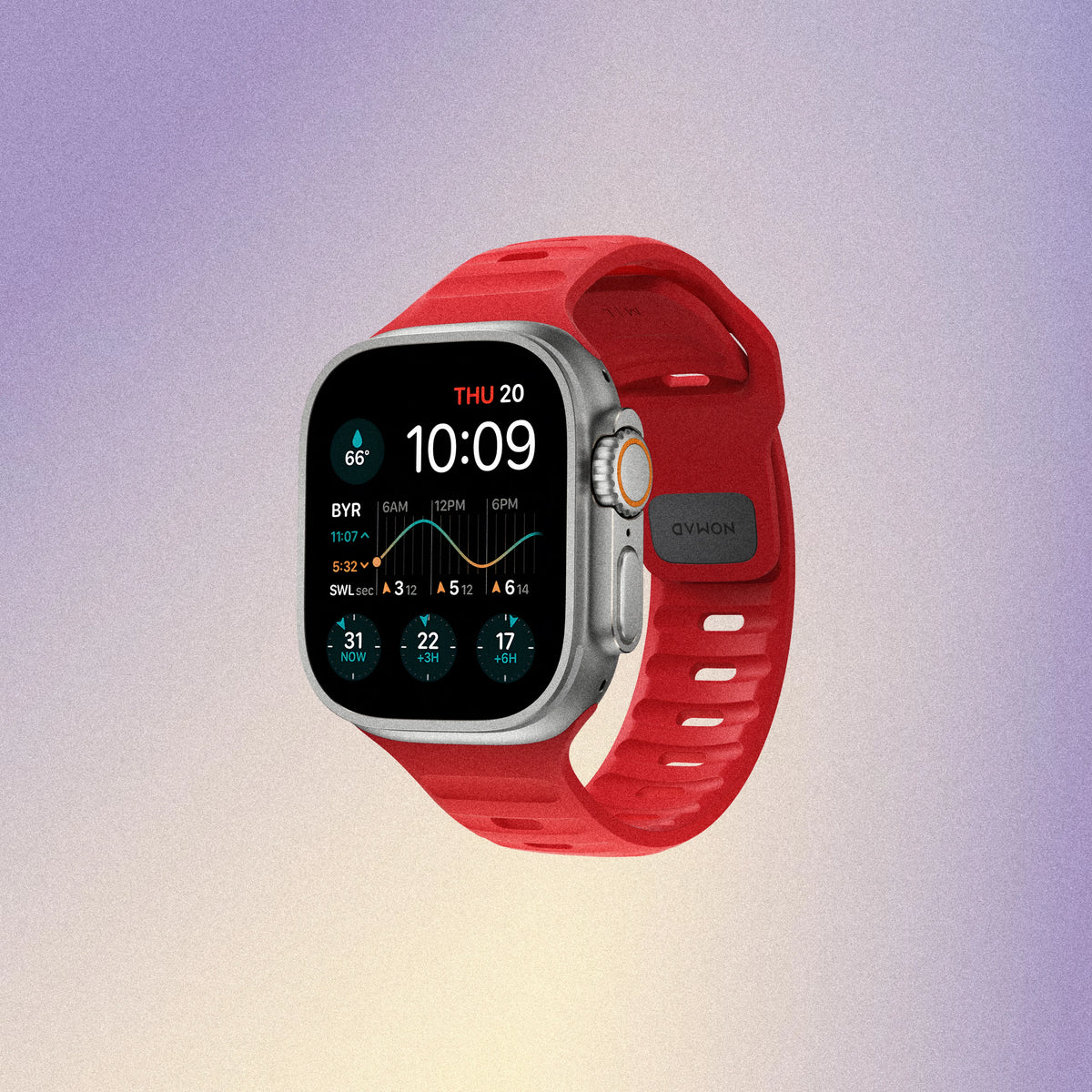Nomad Sport Band - 46/49mm - Night Watch Red - Limited Edition