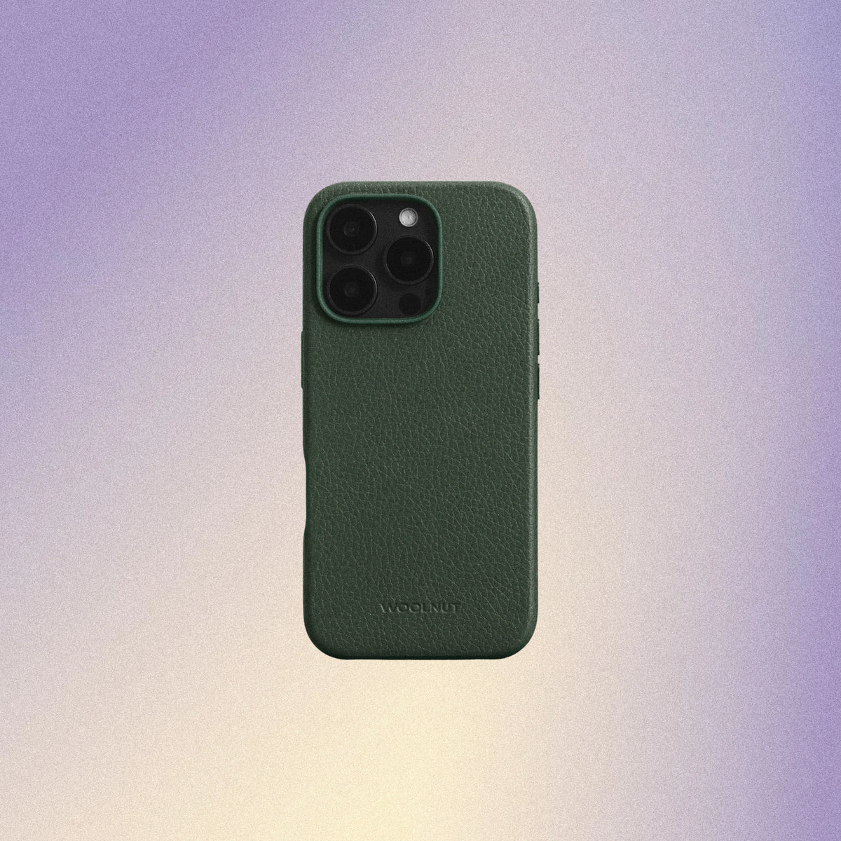 Woolnut Leather Case for iPhone 16 Pro - Green