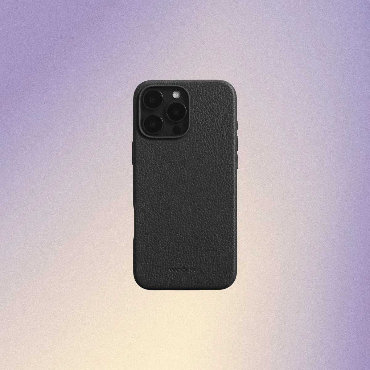 Woolnut Leather Case for iPhone 16 Pro Max - Black