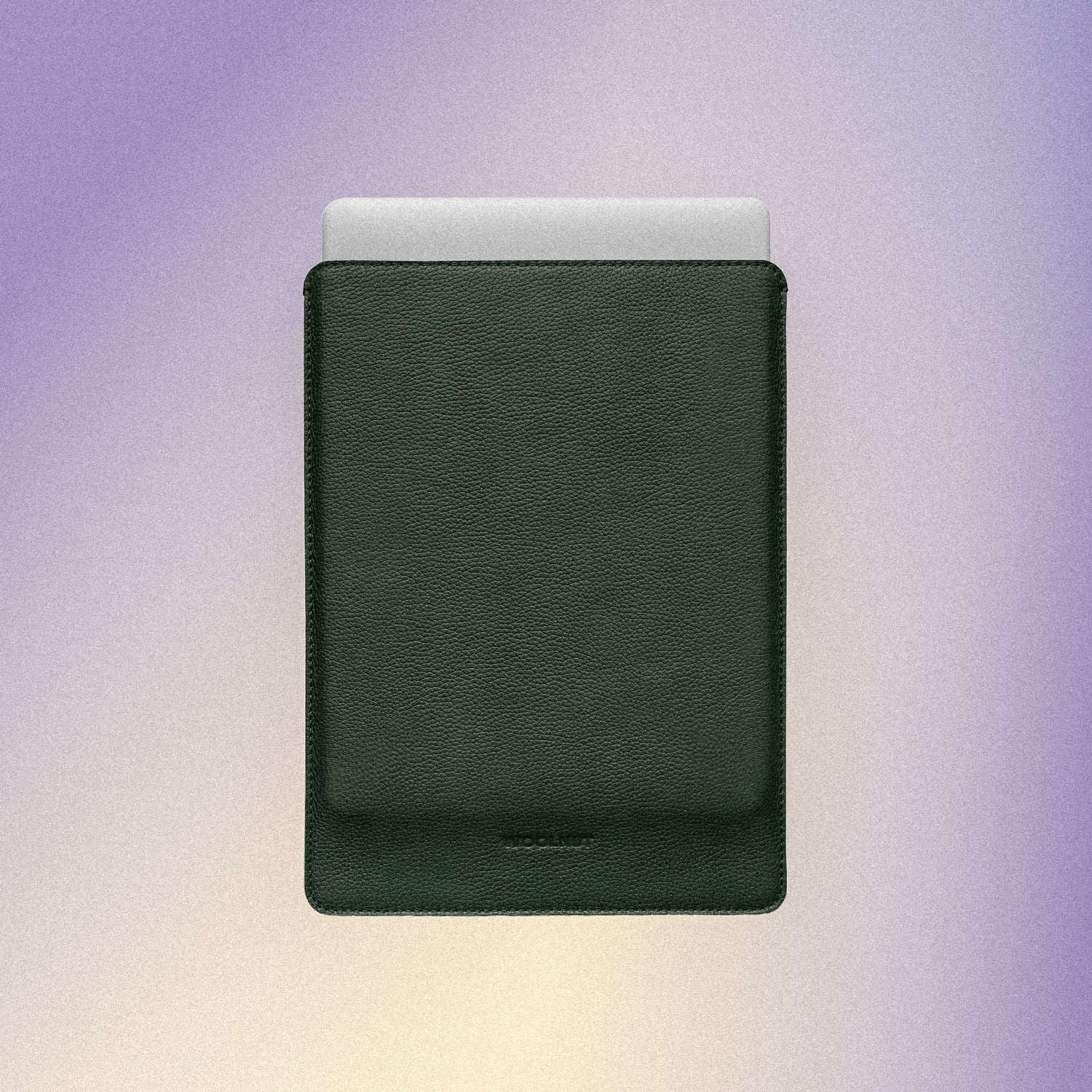 Woolnut Leather Sleeve for MacBook Neo - Green