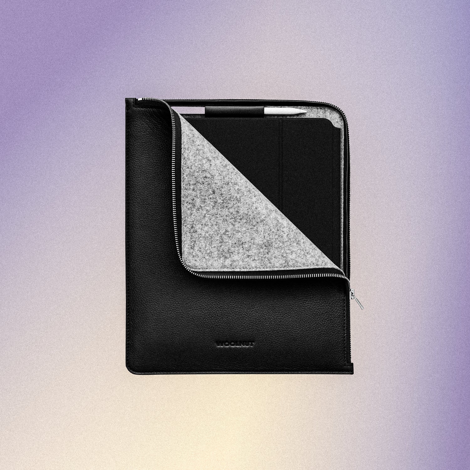 Woolnut Leather Folio for 13-inch iPad Pro & Air - Black