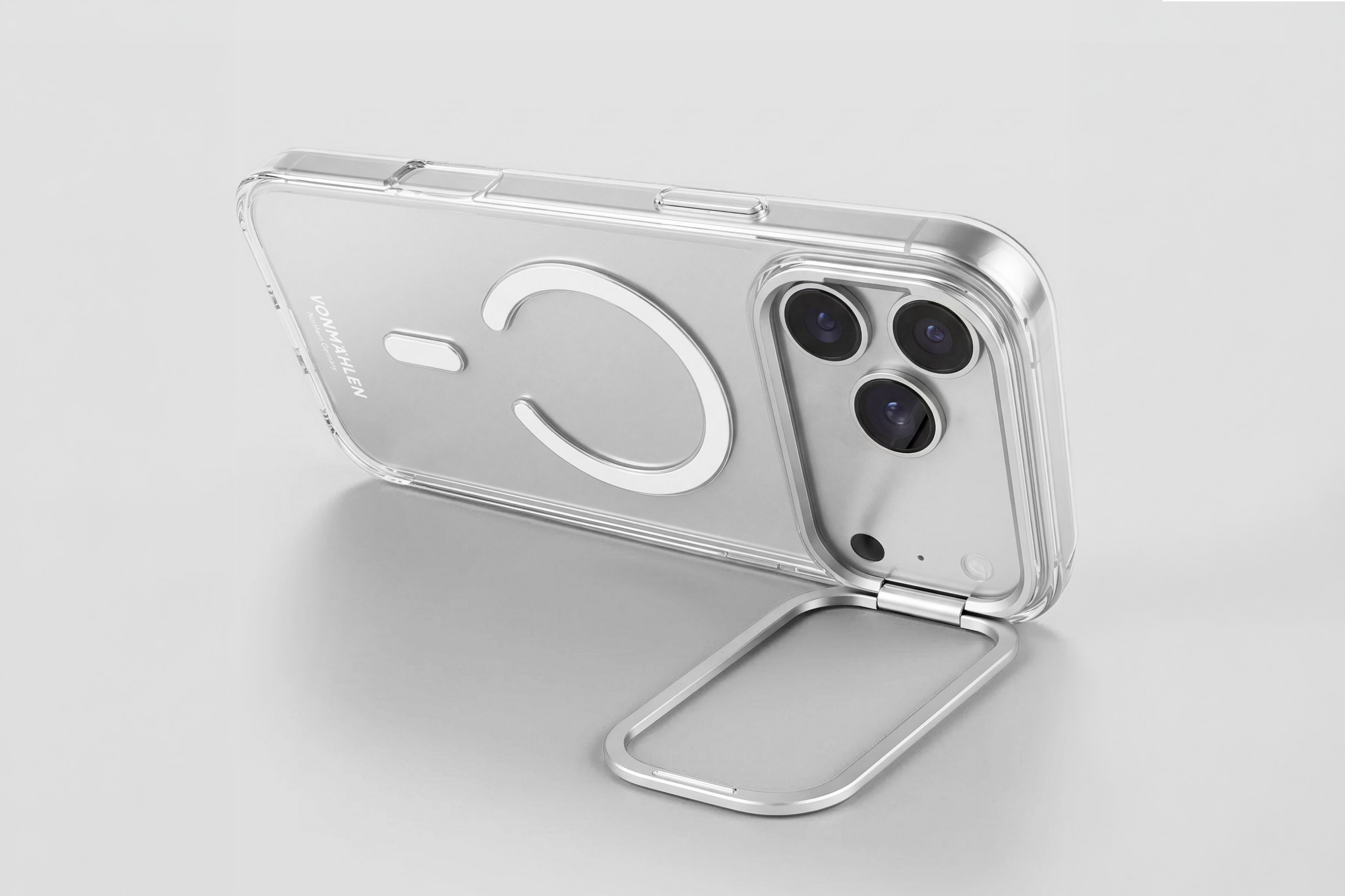Vonmaehlen Transparent Case + Kickstand for iPhone 18 Pro Max