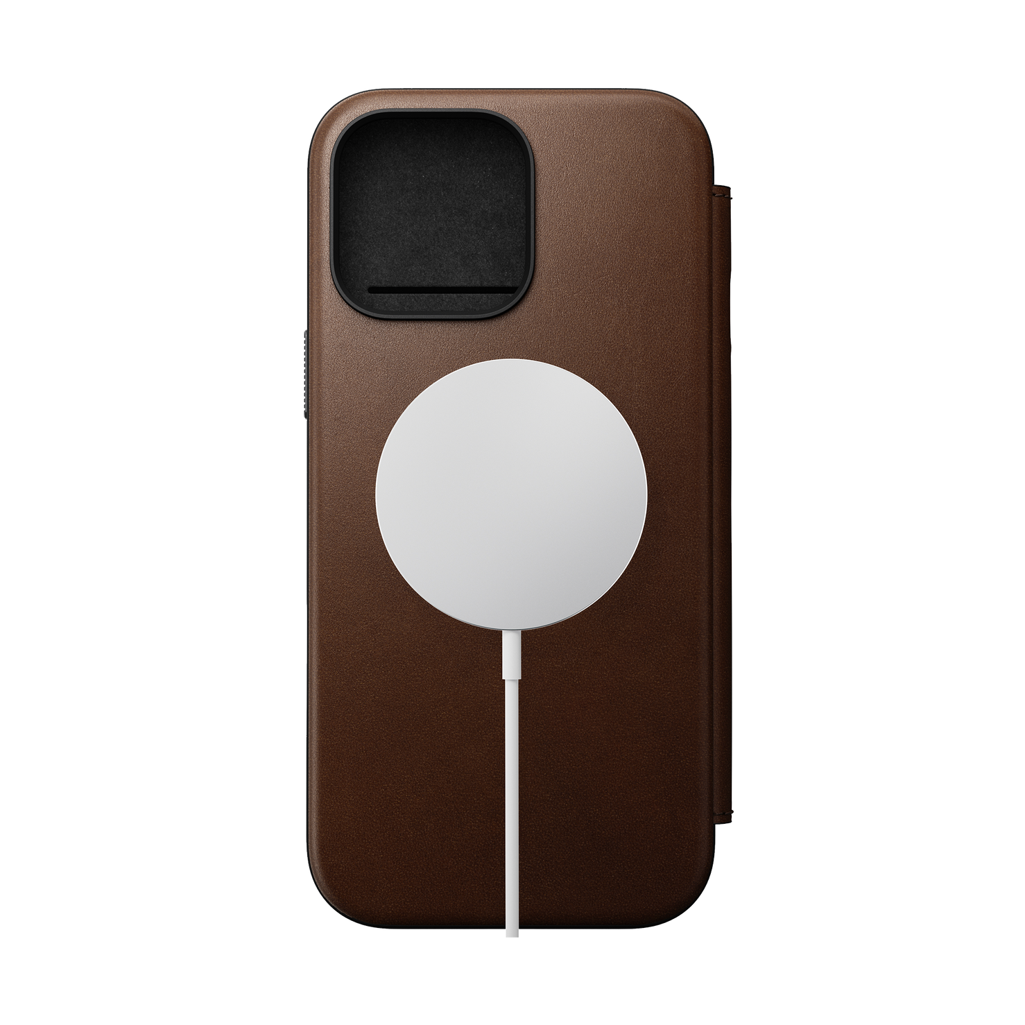 Nomad Modern Leather Folio for iPhone 16 Pro Max - Brown