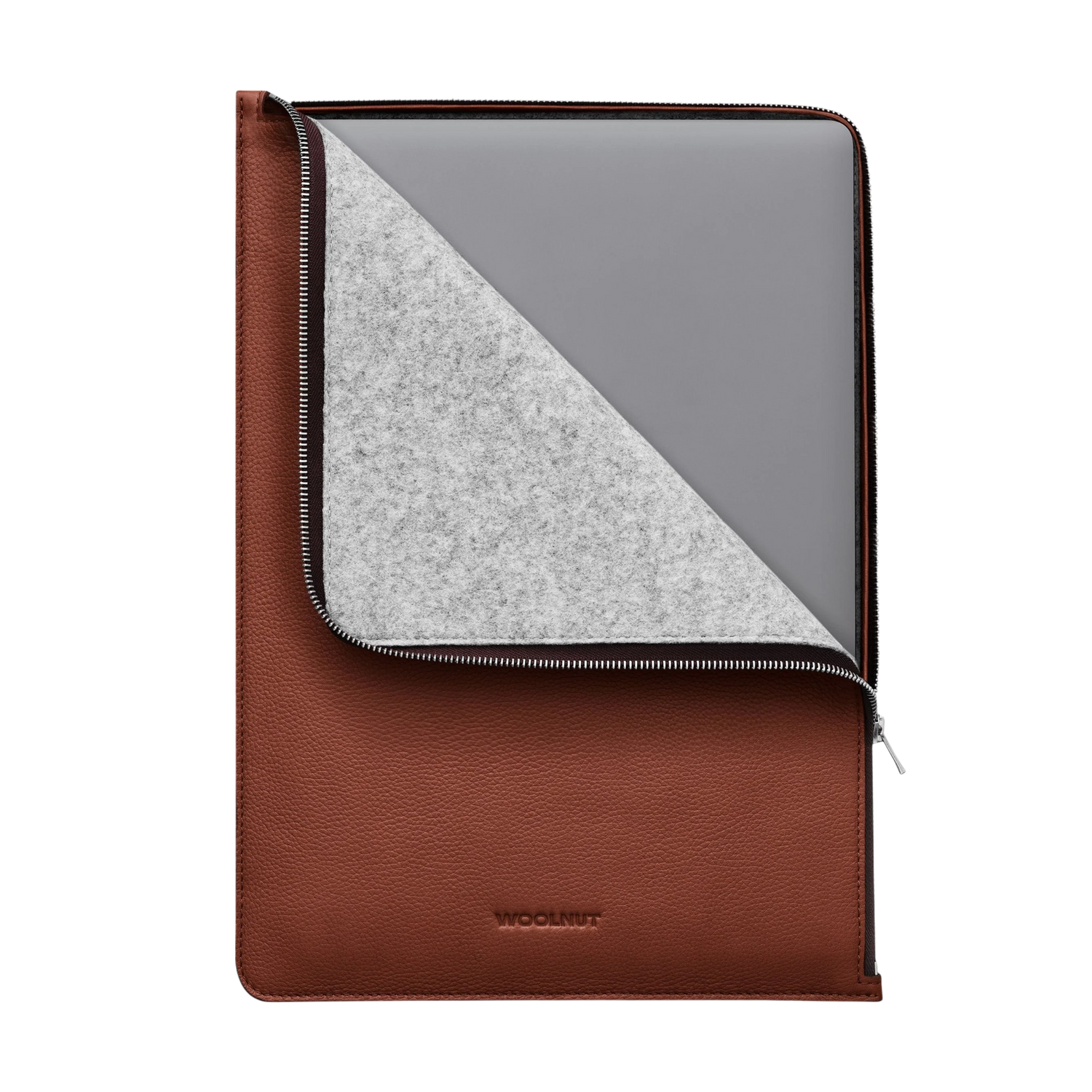 Woolnut Leather Folio for 15" MacBook - Cognac