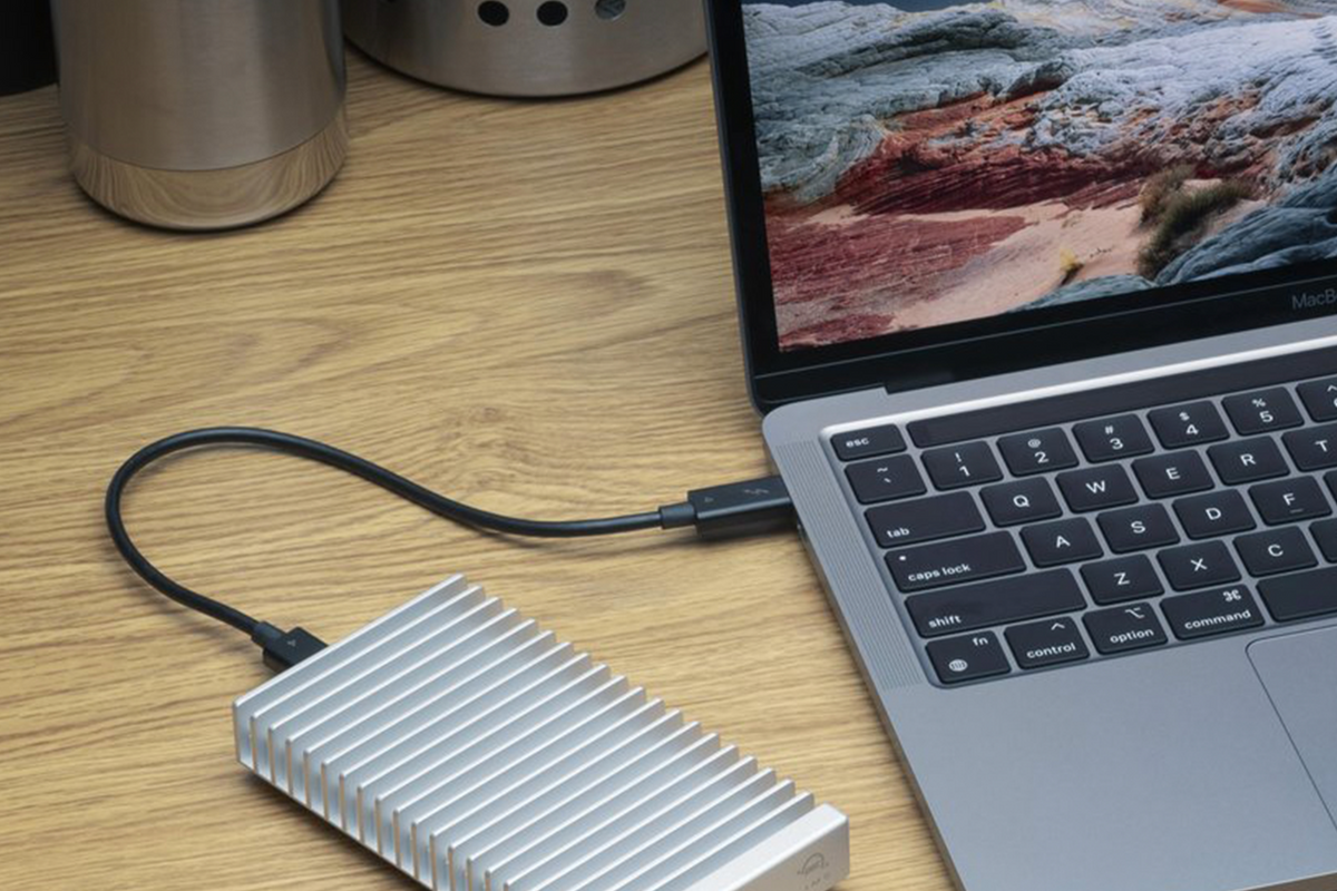 OWC Express 1M2 USB4 (80Gb/s) Bus-Powered Portable NVMe SSD Enclosure