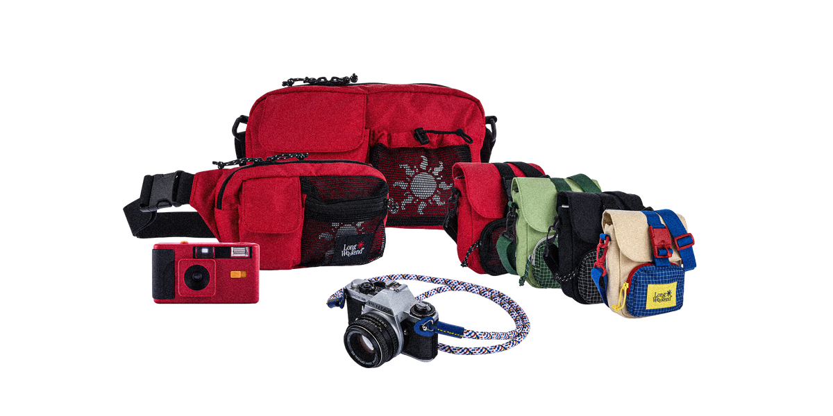 Long Weekend Crossbody Camera Pouch - Red Chilli