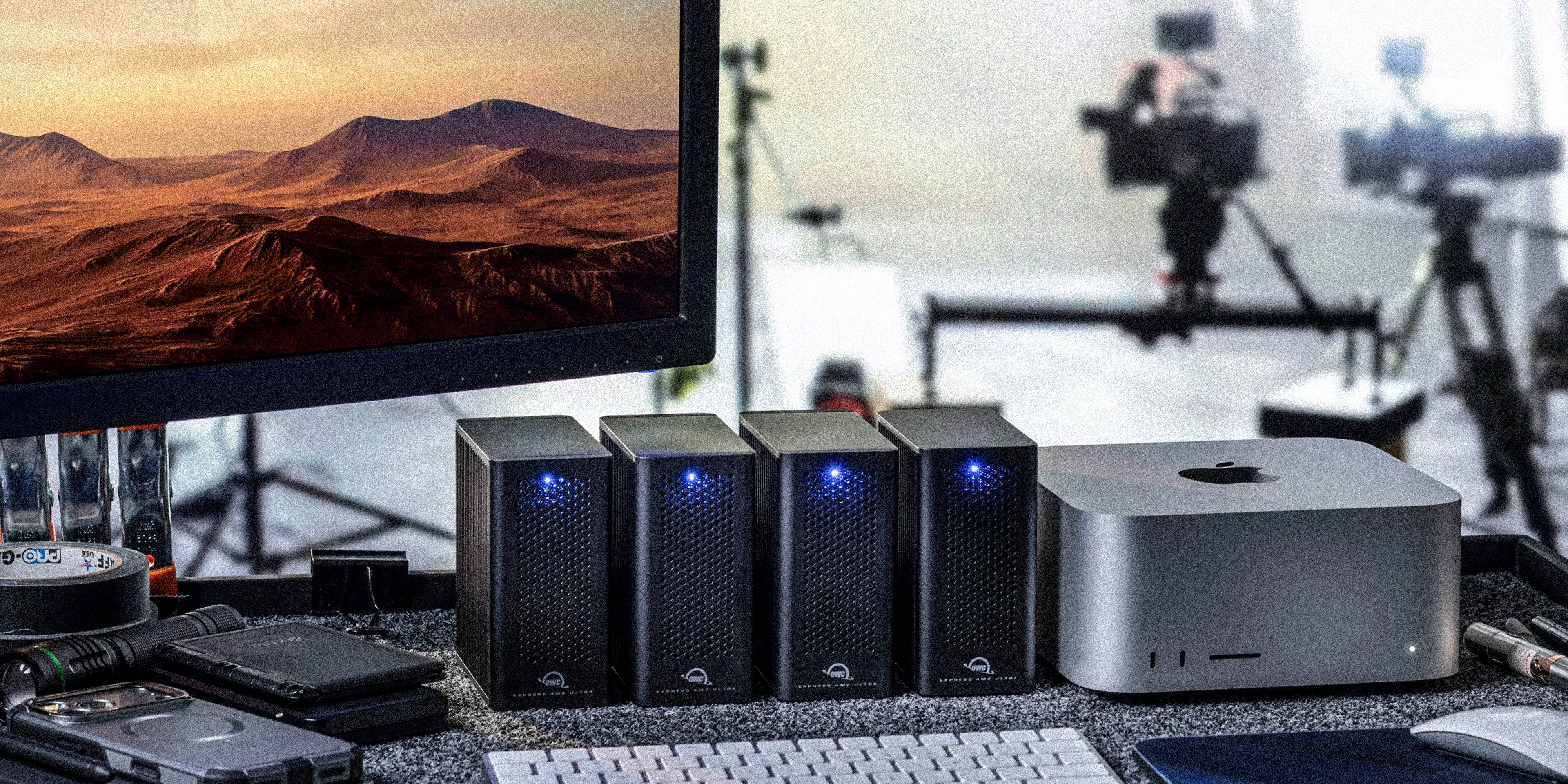OWC Express 4M2 Ultra Thunderbolt 5 M.2 NVMe SSD Enclosure with SoftRAID