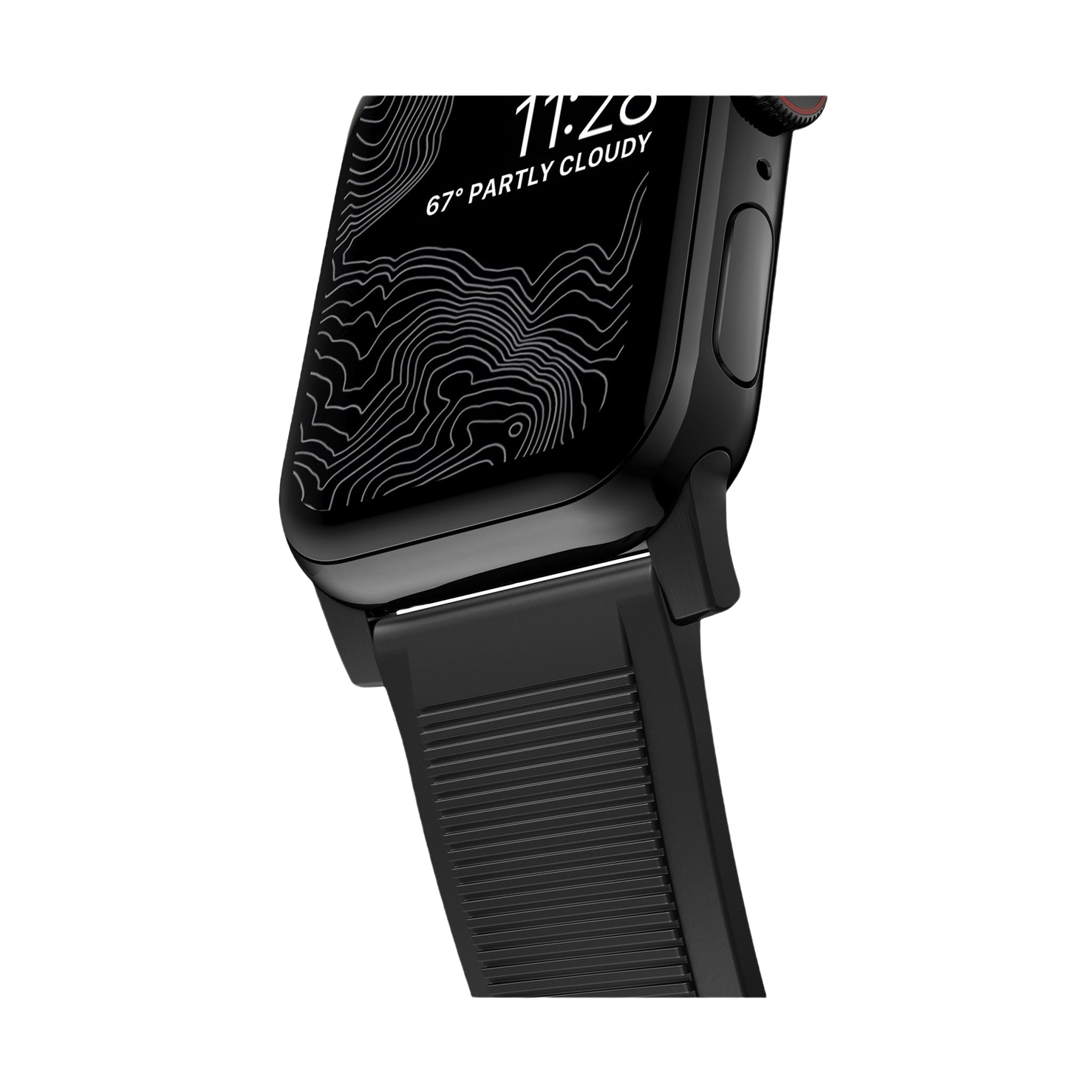 Nomad Rugged Band - 46/49mm - Black Hardware - Black