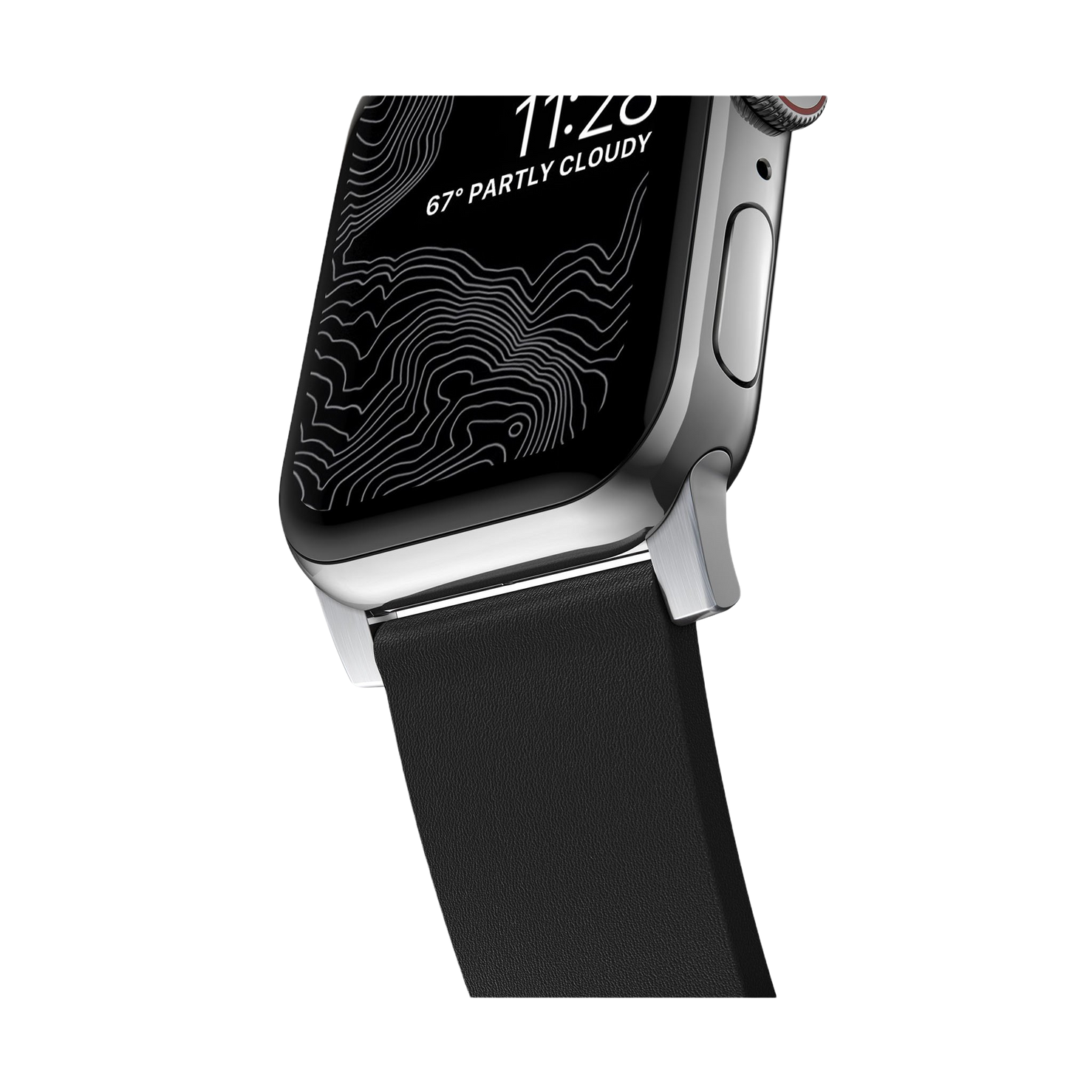 Nomad Active Band Pro - 46/49mm - Silver Hardware - Black