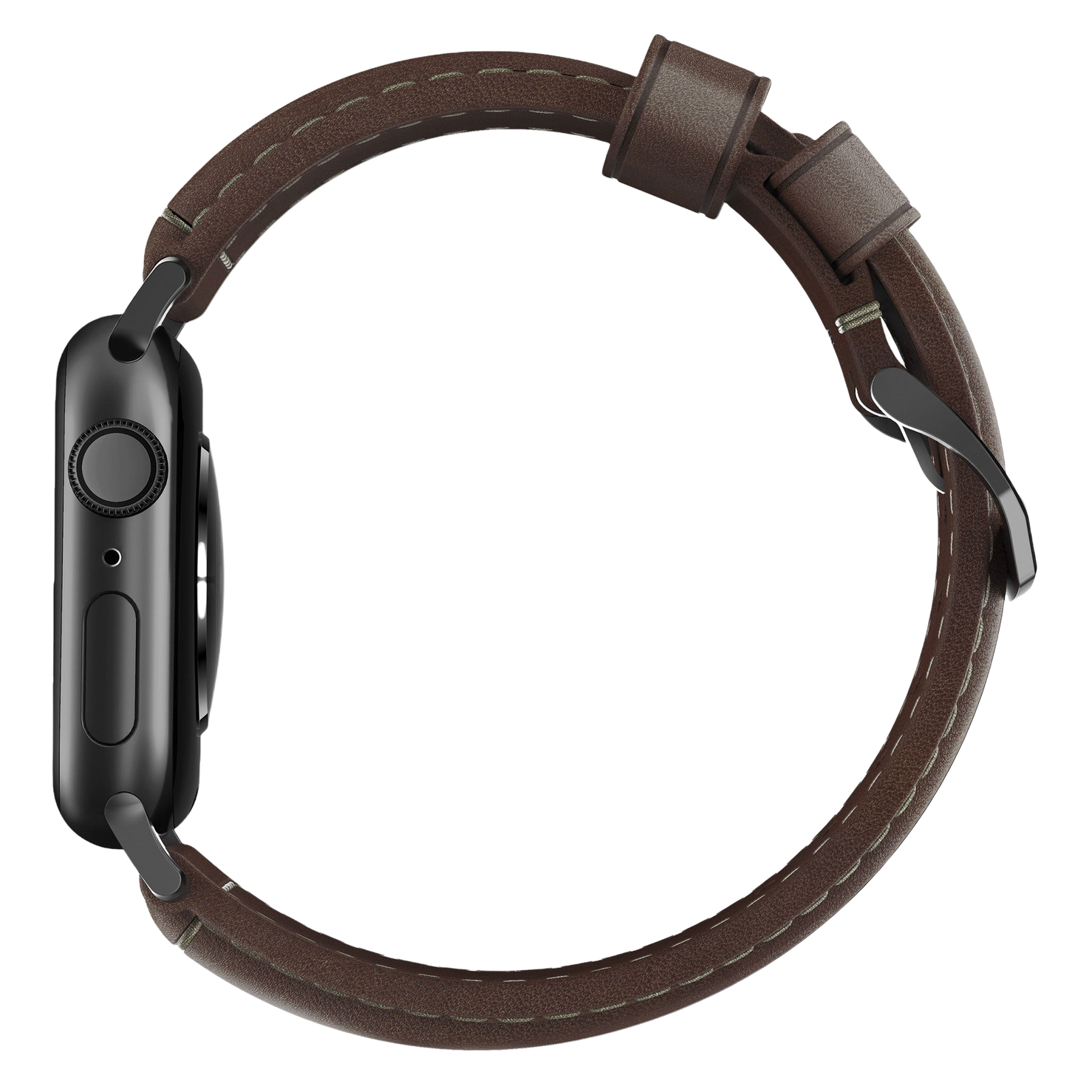 Nomad Traditional Band - 46/49mm - Black Hardware - Brown